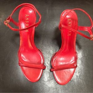 Ralph Lauren strap heals.